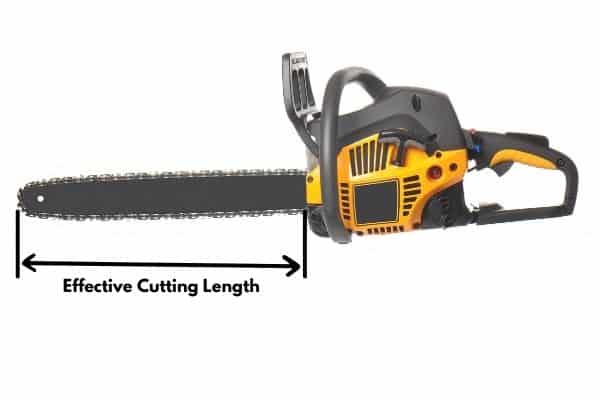 how to measure a chainsaw bar